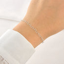 Pulseira de Prata Elo Coração Fio 040 - foto 2