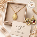 Colar Relicário com Foto Personalizado Dourado